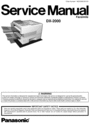 Thumbnail Panasonic DX-2000 fax parts and service manual