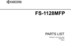 Thumbnail kyocera FS-1128/1028 parts manual Thumbnail kyocera FS-1128/1028 parts manual