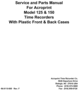 Thumbnail Acroprint 125, 150 Parts & Service manual