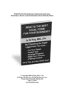 Thumbnail What is the Best Legal Form for Your Internet Business