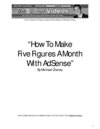 Thumbnail How To Make Five Figures A Month With AdSense
