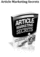 Thumbnail Article Marketing Secrets