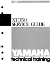 Thumbnail Yamaha XT350 1985 Technical Training Service Guide