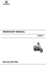 Thumbnail Piaggio BV250 USA Service Repair Manual 2005