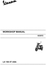 Thumbnail Vespa LX150 4T USA 2005 Service Repair Manual
