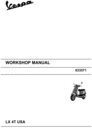 Thumbnail Vespa LX50 4T USA Service Repair Manual 2005