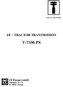 Thumbnail Transmission ZF T7336 T-7336 PS service workshop manual