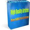 Thumbnail Large 6495+ PLR Article Package - Great content HIGH quality