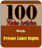 Thumbnail 100 PLR Articles with Resale Rights!