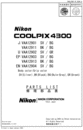 Thumbnail NIKON COOLPIX 4300 PARTS LIST