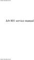 Thumbnail JCB 801 WORKSHOP MANUAL