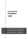 Thumbnail COLCHESTER STUDENT OPERATORS MANUAL AND SPARE PARTS LIST
