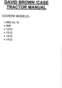 Thumbnail  Case, David Brown 885 995, 1210, 1212,1410 1412 manual