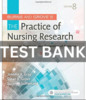 Thumbnail TEST BANK Burns and Groves The Practice of Nursing 8th editi