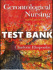 Thumbnail Test Bank for Gerontological Nursing 10th Edition Eliopoulos