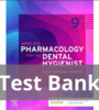 Thumbnail Test Bank Applied Pharmacology for The Dental Hygienist 9th 