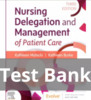 Thumbnail Test Bank Nursing Delegation and Management of Patient 3rd e