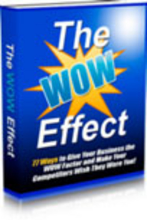 Pay for The WOW Effect.