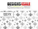 Thumbnail Fleur De Lis Pattern Black 