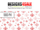Thumbnail Fleur De Lis Pattern Red