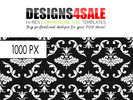 Thumbnail White Damask Pattern For Sale