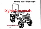 Thumbnail Kubota B2710 B2910 B7800 Tractor Operator Manual