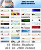 Thumbnail 41 Niche Headers (PLR)