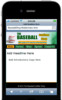 Thumbnail Baseball Shop Mobile Site Template 