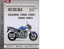 Thumbnail Suzuki GS500E 1998 Service Repair Manual Download
