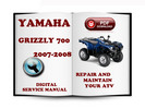 Thumbnail Yamaha Grizzly 700 2007-2008 Service Repair Manual Download Thumbnail Yamaha Grizzly 700 2007-2008 Service Repair Manual Download