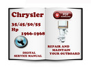 Thumbnail Chrysler Outboard 35 45 50 55 Hp 1966-1968 Service Repair Manual Download