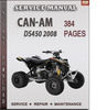 Thumbnail Can-Am DS450 2008 Factory Service Repair Manual Download