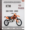 Thumbnail KTM 380 1999 - 2003 Factory Service Repair Manual Download Thumbnail KTM 380 1999 - 2003 Factory Service Repair Manual Download