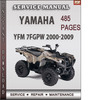 Thumbnail Yamaha YFM 7FGPW 2000-2009 Factory Service Repair Manual Download