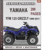 Thumbnail Yamaha YFM 125 Grizzly 1999-2011 Factory Service Repair Manual Download