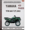 Thumbnail Yamaha YFM 660 F 2002 Factory Service Repair Manual Download