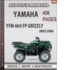 Thumbnail Yamaha YFM 660 FP GRIZZLY 2002-2006 Factory Service Repair Manual Download