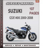 Thumbnail Suzuki GSX1400 2000-2008 Factory Service Repair Manual Download