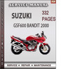 Thumbnail Suzuki GSF600 Bandit 2000 Factory Service Repair Manual Download
