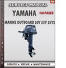 Thumbnail Yamaha Marine Outboard 20V 25V 25V2 Factory Service Repair M