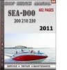Thumbnail Seadoo 200 210 230 2011 Shop Service Repair Manual Download