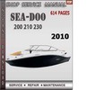 Thumbnail Seadoo 200 210 230 2010 Shop Service Repair Manual Download