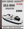 Thumbnail Seadoo SPEEDSTER 2000 Shop Service Repair Manual Download