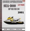 Thumbnail Seadoo XP RX RX DI 2001 Operators Guide Manual Download