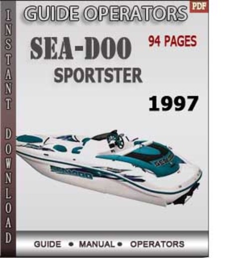 Seadoo Sportster 1997 Operators Guide Manual Download Download Ma...