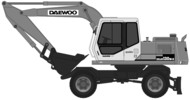 Thumbnail Daewoo Doosan Solar 130W-V Excavator Operation Owner Maintenance Service Manual # 1 Download
