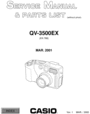 Thumbnail CASIO QV-3500EX Service/Repair Manual