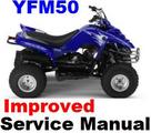 Thumbnail YAMAHA YFM 50 (S) RAPTOR 2004 - 2008 ATV SERVICE Repair Manual [IMPROVED]