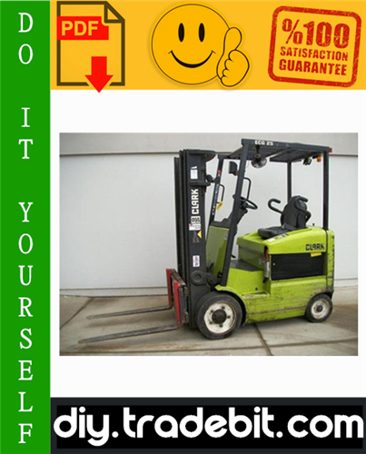 Thumbnail Clark ECG 20, EPG 20, ECG 25, EPG 25, ECG 30, EPG 30, ECG 30x, ECG 32 Forklift Trucks Service Repair Manual Download