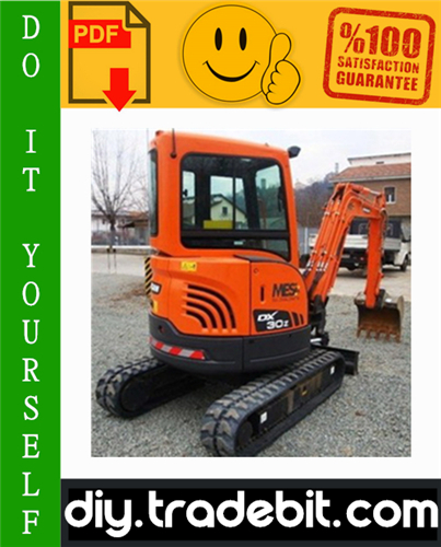 Thumbnail Doosan DX30Z Track Excavator Service Repair Manual Download